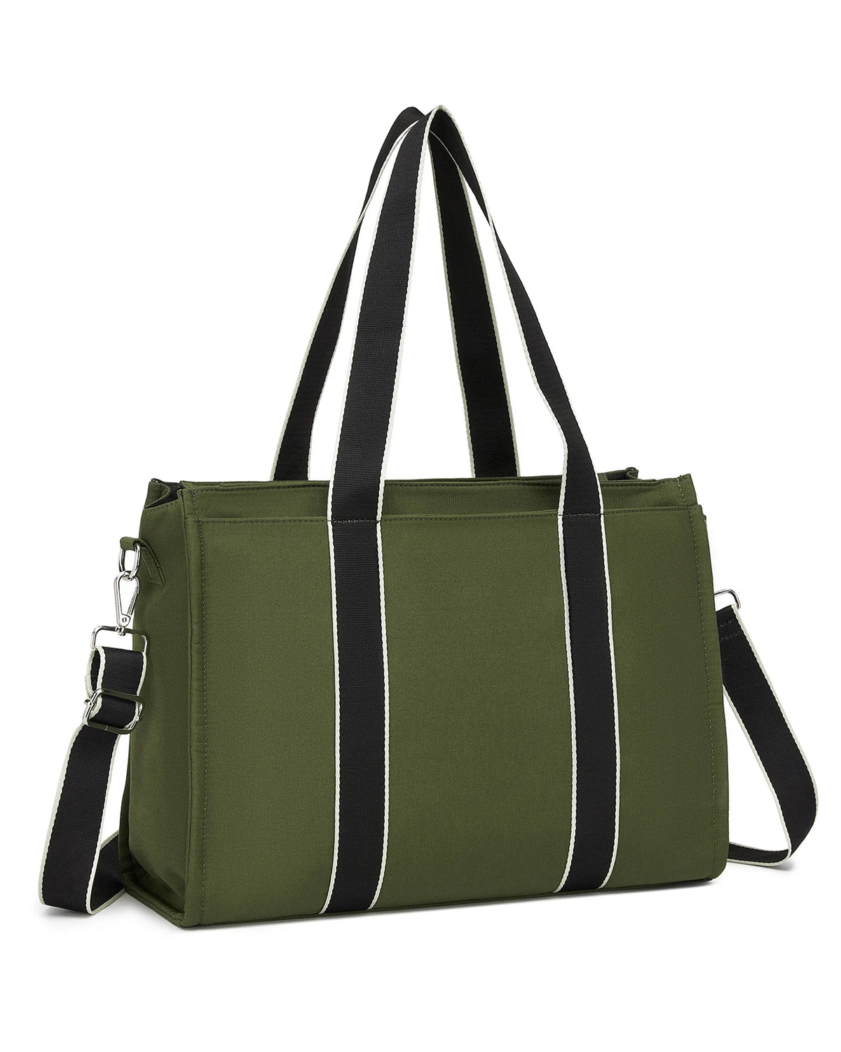 Miss Lulu Large women's office bag with a 19L capacity, water-resistant work handbag suitable for 15.6-inch laptops, detachable shoulder strap, multi-compartment shoulder bag for the office, travel, everyday use, and shopping