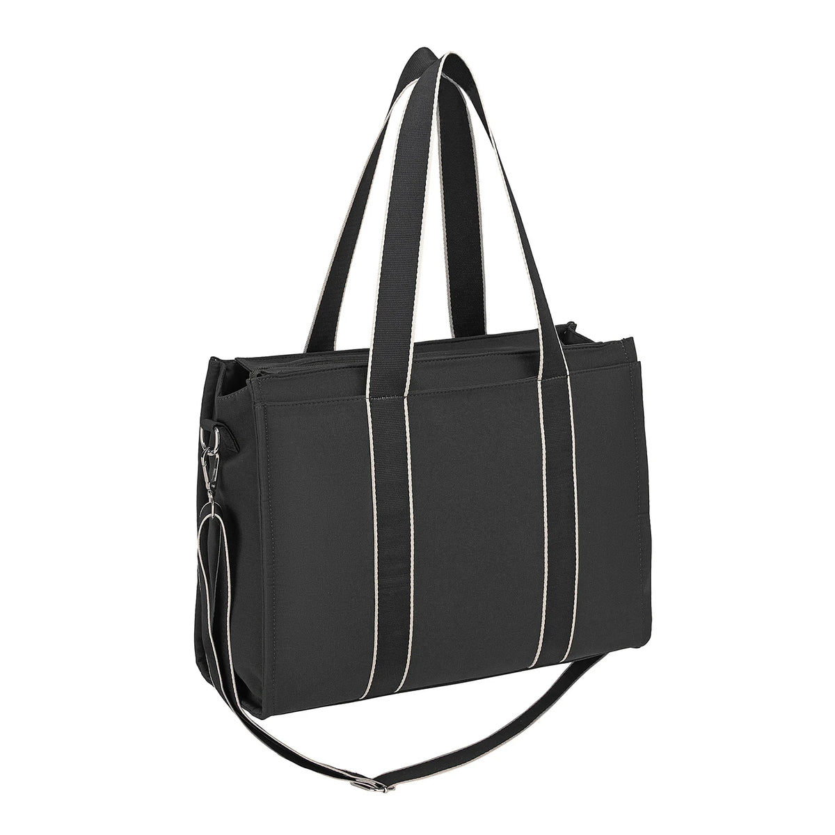 Miss Lulu Large women's office bag with a 19L capacity, water-resistant work handbag suitable for 15.6-inch laptops, detachable shoulder strap, multi-compartment shoulder bag for the office, travel, everyday use, and shopping