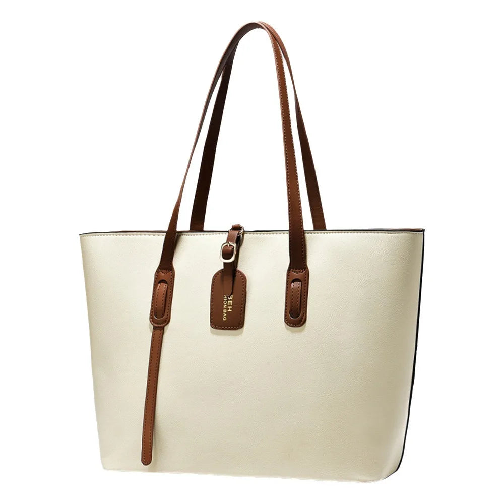 New PU Women Leather Handbags Casual Elegant Ladies Hand Bags Luxury Large Capacity Hand-Held Shoulder Bag for Women