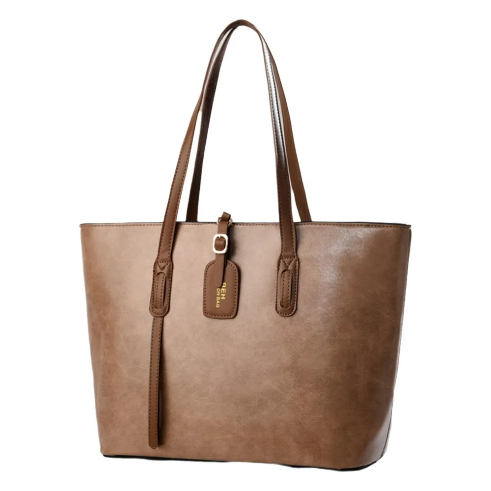 New PU Women Leather Handbags Casual Elegant Ladies Hand Bags Luxury Large Capacity Hand-Held Shoulder Bag for Women
