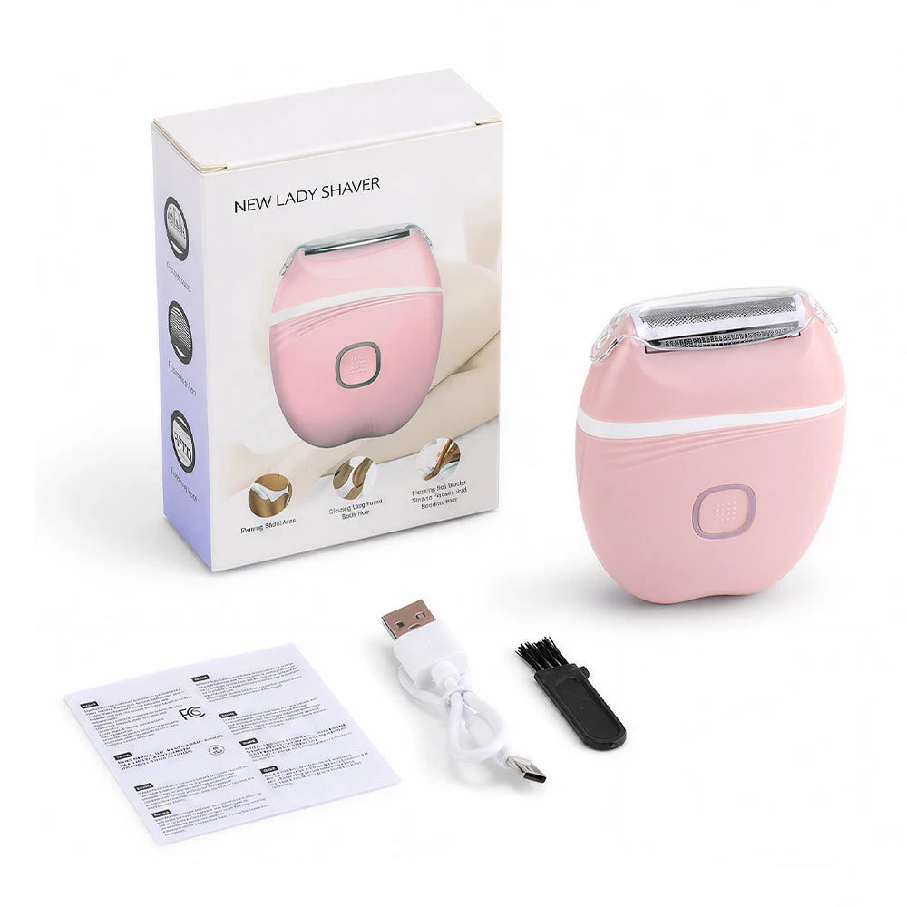 Women's 3 in 1 Shaver Electric Mini Washable Razor Special Hair Removal Equipment for Whole Body Leg Armpit Intimate Area