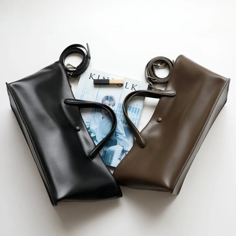2025 New Genuine Leather Tote Bag Large Capacity Casual Crossbody Shoulder Bag Designer Bags Luxury