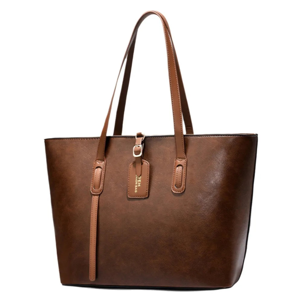 New PU Women Leather Handbags Casual Elegant Ladies Hand Bags Luxury Large Capacity Hand-Held Shoulder Bag for Women