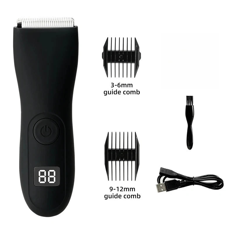 Mens Body Hair Trimmer for Men Balls Women Lady Shaver Hair Removal Bikini Trimmer Groin & Body Shaver Groomer Arm Beard Razor